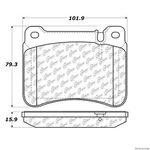 Centric Front Disc Brake Pad For Mercedes-benz (104.11210). Fixed Price $29.74.