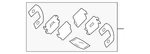 Genuine Mitsubishi Disc Brake Pad Shim 4605B926. Fixed Price $14.78.