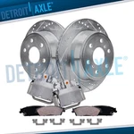 Rear Drilled Rotor +brake Caliper &brake Pads For Tahoe Sierra 1500 Escalade Esv. Fixed Price $271.80.