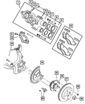 Genuine Mopar Brake Anti-rattle Clip Leading 5018403AA. Fixed Price $28.13.