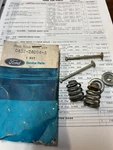 Nos Ford 1964 9" Brake Shoe Hold Down Kit C4DZ-2A094-A Front Rear. Fixed Price $19.00.
