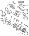 Genuine Mopar Brake Anti-rattle Clip Leading 5015255AA. Fixed Price $17.41.
