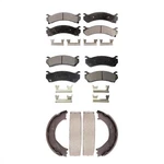 Front Brake Pads Rear Parking Shoes Kit For Gmc Sierra 3500 Classic 2007 OE94. Fixed Price $86.35.
