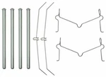 Disc Brake Hardware Kit Front Acdelco 18K2113X Fits 2010-2019 Toyota 4RUNNER. Fixed Price $15.95.