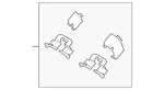 Genuine Mazda Disc Brake Anti-rattle Clip Set BJY7-26-49Z. Fixed Price $16.17.