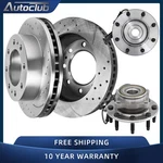 Front Wheel Hub Bearing Disc Brake Drilled Rotor Kit For Silverado 3500. Fixed Price $229.89.