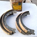 1936-38 Lincoln Zephyr Bendix Brake Shoe Set. Fixed Price $125.00.