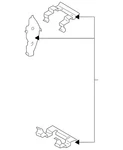 Genuine Nissan Disc Brake Anti-rattle Clip Set D1M80-6RR0A. Fixed Price $114.96.