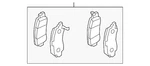 Genuine Mitsubishi Brake Pads Front 4605B481. Fixed Price $105.54.