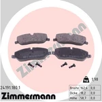 Zimmermann Brake Pad Set, Disc 24191.180.1. Fixed Price $92.52.