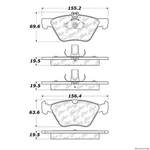 Centric Front Disc Brake Pad For E350, E320 (104.08531). Fixed Price $39.37.