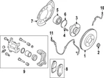Genuine Nissan Disc Brake Anti-rattle Clip Set D1080-7LG0A. Fixed Price $93.30.