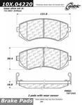 Centric Front Disc Brake Pad For 1989-1996 240SX (301.04220). Fixed Price $46.39.