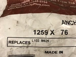 Meritor Anchor Pin 1259X76 - L103 M626. Fixed Price $14.00.