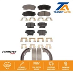 Front Rear Semi-metallic Brake Pads Parking Shoes Kit For Dodge Charger Chrysler. Fixed Price $81.66.