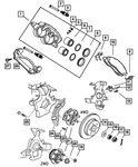 Genuine Mopar Caliper Slipper 5096342AA. Fixed Price $35.71.