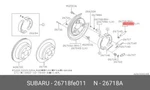 Genuine Oe Strut Left Hand 26718FE011 For Subaru 26718-FE011. Fixed Price $8.66.