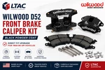 Wilwood D52 Front Brake Caliper Kit Blk Gm Chevelle Camaro Nova C10 140-11291-BK. Fixed Price $499.95.