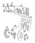 Genuine Mopar Disc Brake Pad Spring Kit 68294284AA. Fixed Price $33.74.
