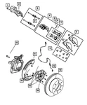Genuine Mopar Disc Brake Pad Spring Kit 68034092AA. Fixed Price $29.04.