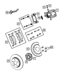 Genuine Mopar Parking Brake Return Spring 68029891AB. Fixed Price $7.30.