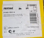 Rear Brake Pad Set Textar 2130501 Mercedes CLK320/E320/S320/SL500, 92-03. Fixed Price $39.95.