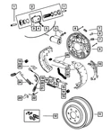Genuine Mopar Brake Shoe Hold Down Pin 2260548. Fixed Price $36.91.