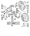 Genuine Mopar Brake Shoe To Spring 04746588. Fixed Price $24.56.