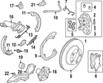 Genuine Audi Caliper Spring 971-698-995-B. Fixed Price $11.96.