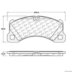 Front Disc Brake Pad For Taycan, Cayenne, Macan, Panamera, Touareg (104.13490). Fixed Price $66.01.