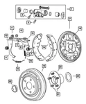Genuine Mopar Park Brake Shoe Return Spring 5083394AA. Fixed Price $36.03.