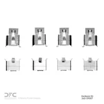 For Daihatsu/dodge 1983-2000 Brake Hardware Kit Front Dynamic Friction +warranty. Fixed Price $12.11.