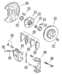 Genuine Mopar Caliper Bushing 5114556AA. Fixed Price $12.04.