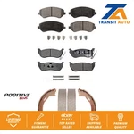 Front Rear Semi-metallic Brake Pads Parking Shoes Kit For 2003-2007 Jeep Liberty. Fixed Price $73.36.