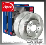 Genuine Apec Blue Rear Brake Discs For Toyota Yaris Iii 1.0 1.3 1.4 1.5 2010 On. Fixed Price $58.44.