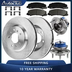 Front Brake Rotor Pad Wheel Hub Bearing Kit For Chevy Impala Limited Monte Carlo. Fixed Price $178.98.