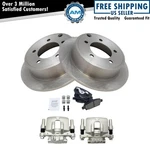 Rear Ceramic Disc Brake Pads Rotors & Calipers Kit For Chrysler New. Fixed Price $149.69.