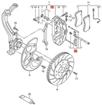 Genuine Audi RS6RS6 Plus Avant Qu. 1 Set Attachment Parts 4F0698269B. Fixed Price $91.37.