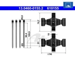 Accessory Set, Disc Brake Pad Ate 13.0460-0155.2. Fixed Price $29.02.