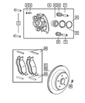 Genuine Mopar Caliper Slipper 5093337AA. Fixed Price $5.56.
