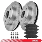 Front Disc Rotors Ceramic Brake Pads For Dodge Dakota Mitsubishi Raider. Fixed Price $86.99.