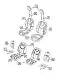 Genuine Mopar Front Seat Cushion Cover 5VF68HL1AD. Fixed Price $47.84.