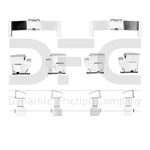 Dynamic Friction Company 340-76005 Disc Brake Hardware Kit. Fixed Price $23.75.