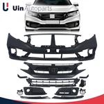 Front Bumper Cover &grille Assembly Kit W/ Fog Light Fit 19-21 Honda Civic Sedan. Fixed Price $325.15.