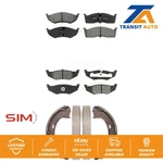 Front Rear Semi-metallic Brake Pads Parking Shoe Kit For Chrysler Intrepid Dodge. Fixed Price $59.11.