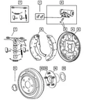 Genuine Mopar Brake Shoe Adjuster Left 5114509AA. Fixed Price $15.47.