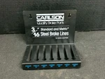 Carlson 3/16" Standard Metric Steel Brake Lines Store Display Rack. Fixed Price $38.39.