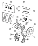 Genuine Mopar Front Disc Brake Pad Kit 5134358AA. Fixed Price $109.99.