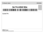 Genuine Bmw Guide Pin 34-11-6-850-934 New. Fixed Price $26.99.