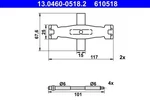 For Ate 13.0460-0518.2 Accessory Kit, Disc Brake Pad. Fixed Price $26.19.